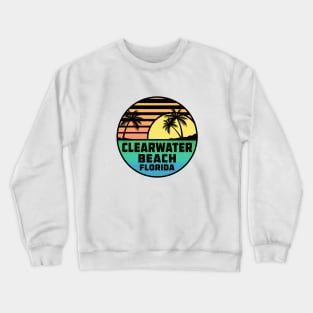Clearwater Beach Florida Tropical Surfing Scuba Surf Vacation Crewneck Sweatshirt